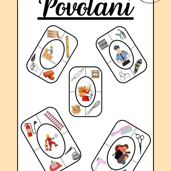 Povolání: skládačka - co kdo potřebuje ke své práci