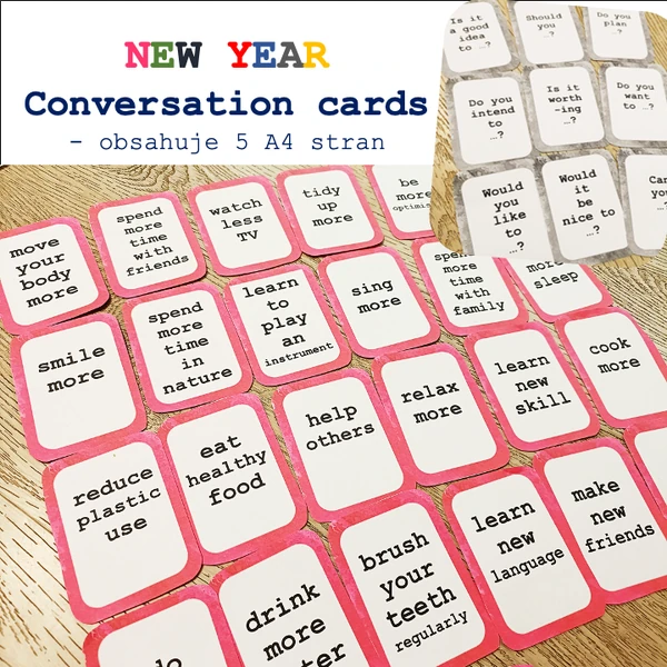 New Year - conversation cards