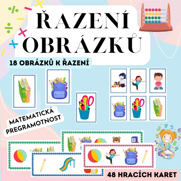 Řazení obrázků -Matematická pregramotnost 