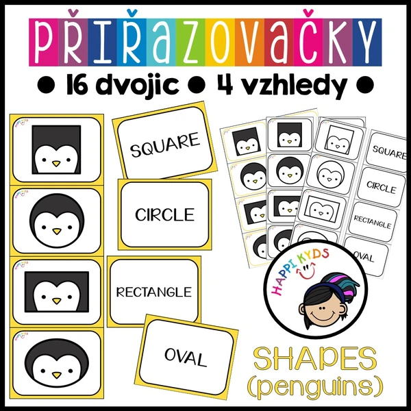 Přiřazovačky - 2D SHAPES (penguins)