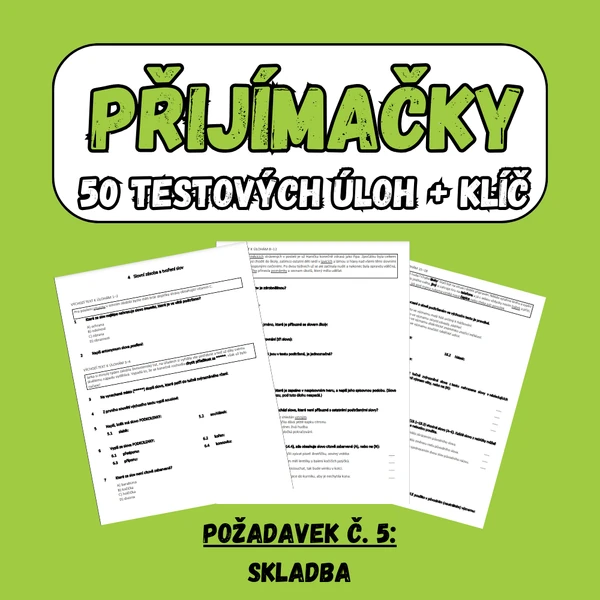 Přijímačky ČJ, požadavek č. 5: Skladba