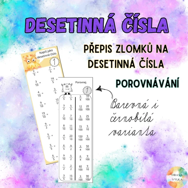 Desetinná čísla - procvičování