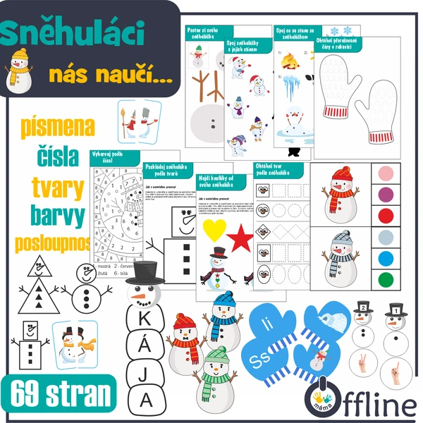 Sněhuláci-aktivity do MŠ