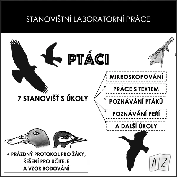 Stanovištní laboratorní práce - ptáci