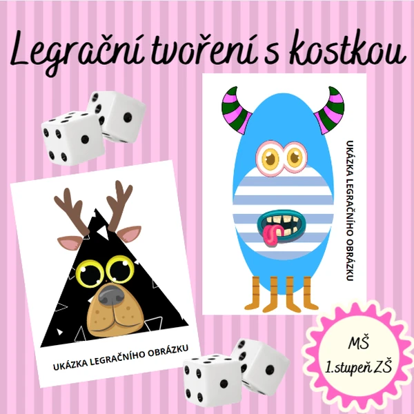 Legrační tvoření s kostkou