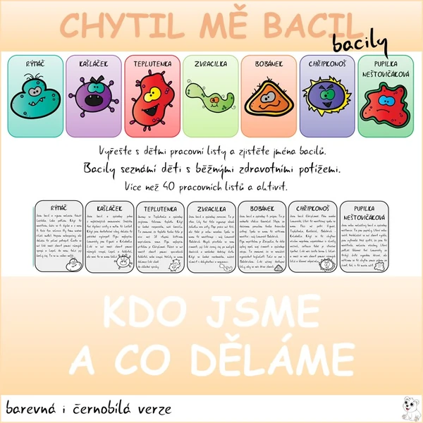 Bacily - Kdo jsme a co děláme - barevná i černobílá verze