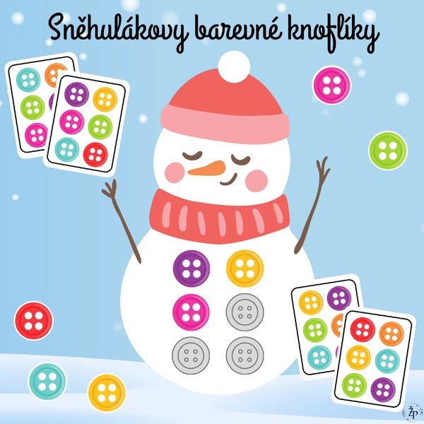 Sněhulákovy barevné knoflíky