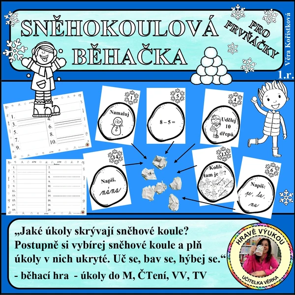 SNĚHOKOULOVÁ BĚHAČKA – pro prvňáčky