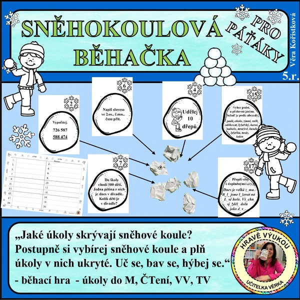  SNĚHOKOULOVÁ BĚHAČKA 5 – pro páťáky