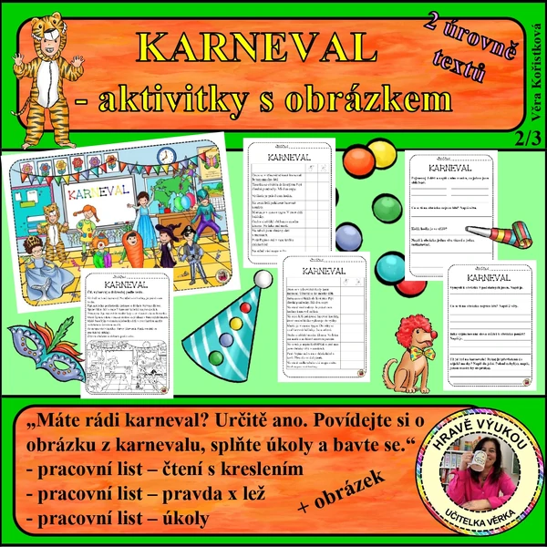 KARNEVAL – AKTIVITKY K OBRÁZKU