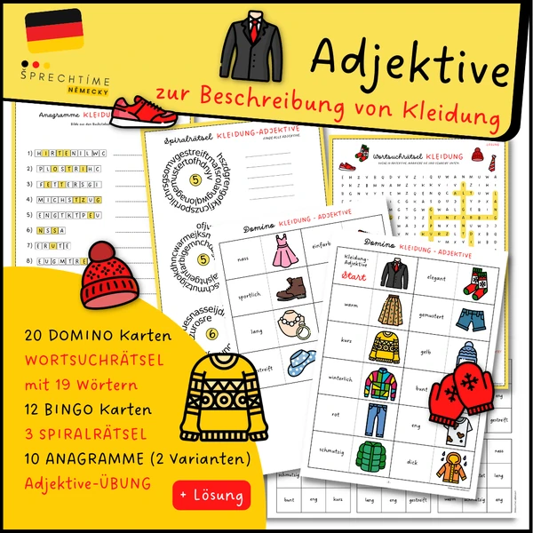 KLEIDUNG - Adjektive