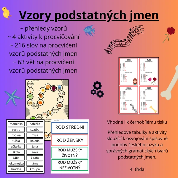 Vzory podstatných jmen