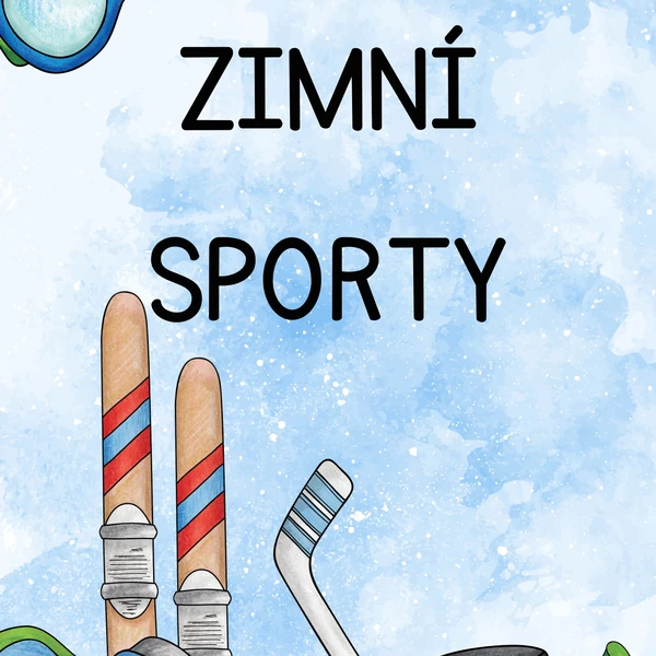 Zimní sporty - demonstrační obrázky 