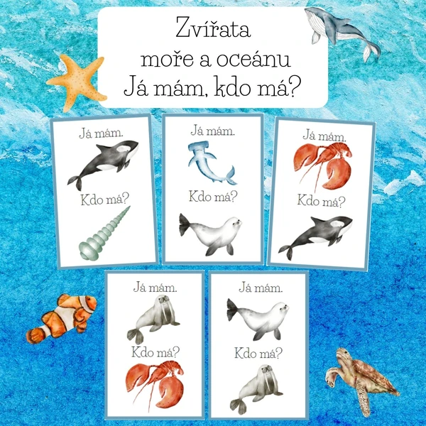 Zvířata moře a oceánu Já mám, kdo má?