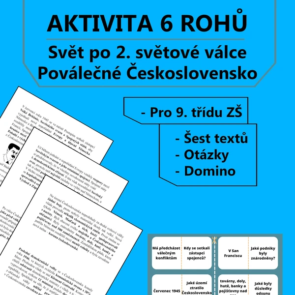 Aktivita 6 rohů - Svět po 2. světové válce a Poválečné Československo