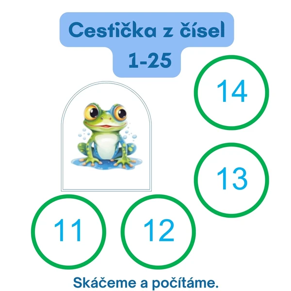Cestička z čísel 1-25
