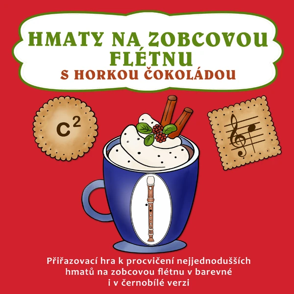 Hmaty na zobcovou flétnu s horkou čokoládou