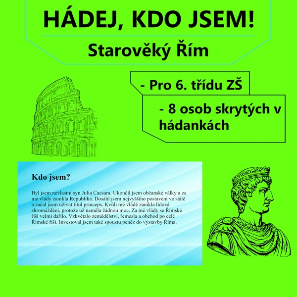Hádej, kdo jsem! - Starověký Řím