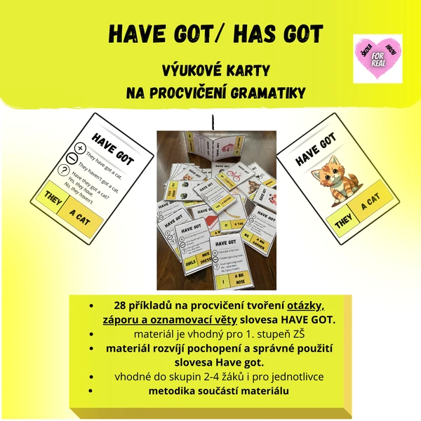 Have got/has got - výukové karty