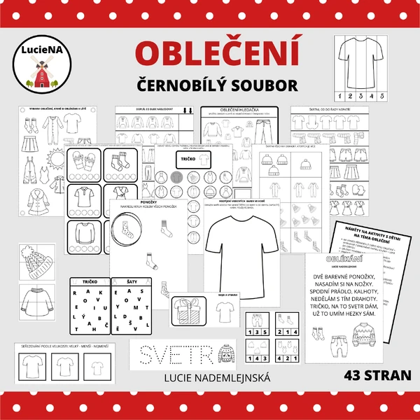 OBLEČENÍ - černobílé