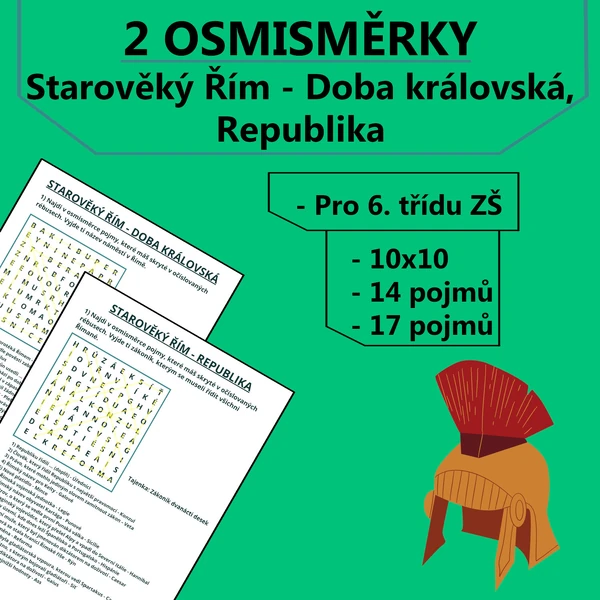 2 Osmisměrky - Starověký Řím - doba Královská, Republika