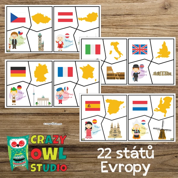 EVROPA kartičky