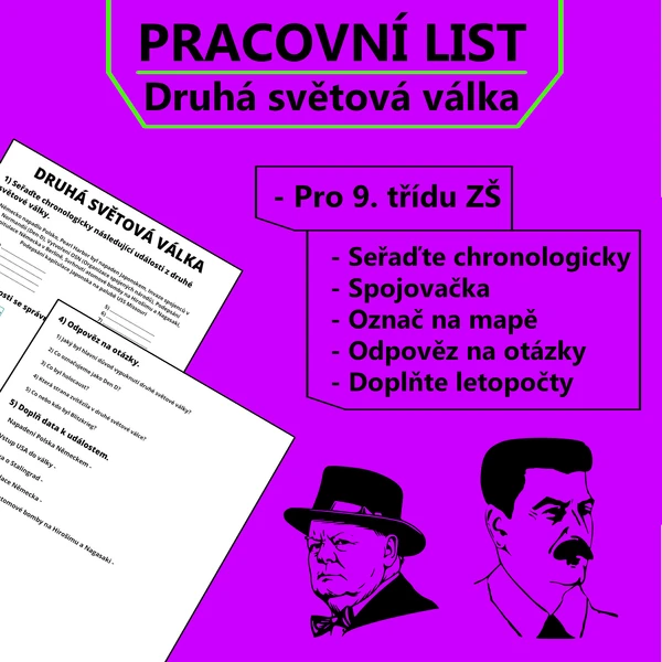 Pracovní list - Druhá světová válka