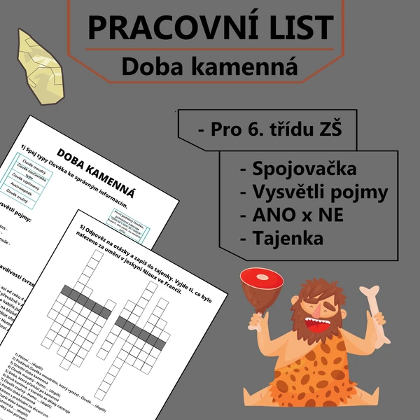 Pracovní list - Doba kamenná