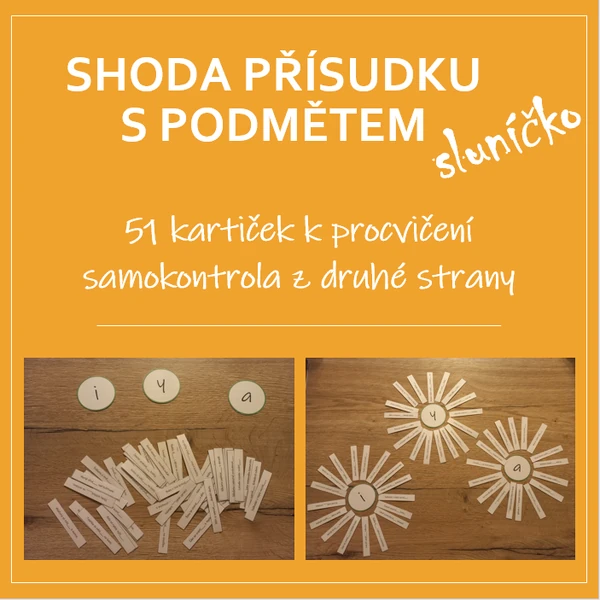 Shoda přísudku s podmětem - sluníčko