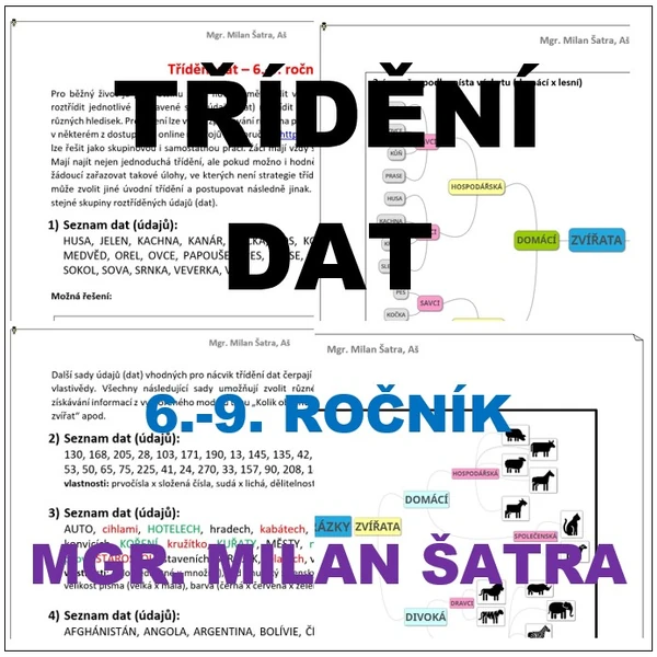 TŘÍDĚNÍ DAT pro 6.-9. ročník ZŠ