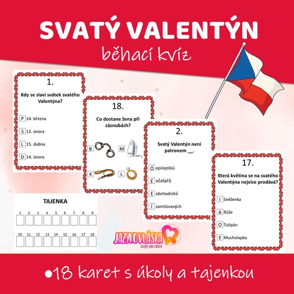 Svatý Valentýn běhací kvíz