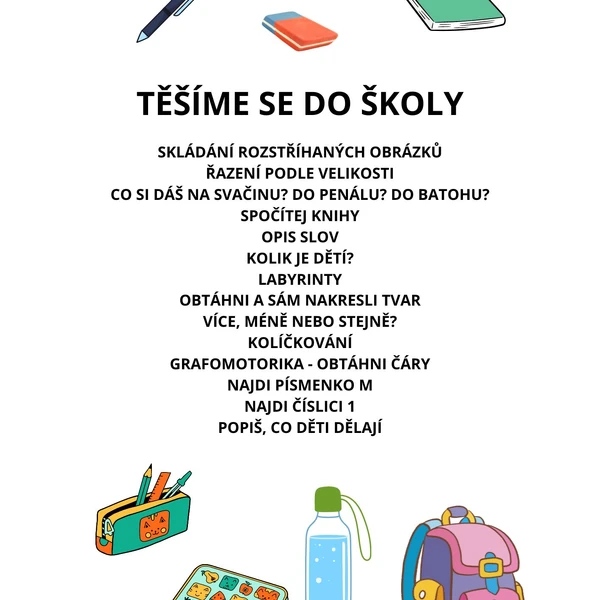 TĚŠÍME SE DO ŠKOLY
