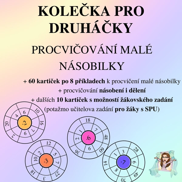 Kolečka pro druháčky - malá násobilka