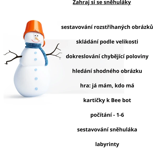 Zahraj si se sněhuláky