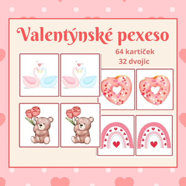 Valentýnské pexeso