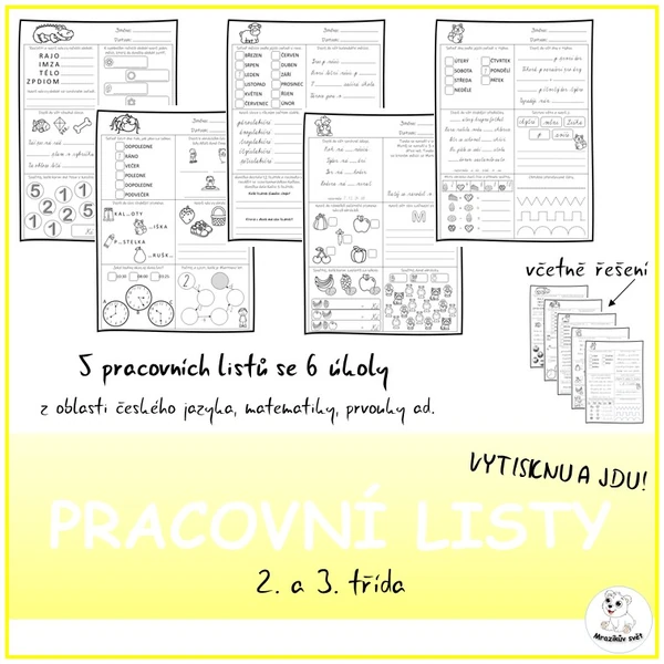 Pracovní listy - VYTISKNU A JDU (2. a 3.třída)