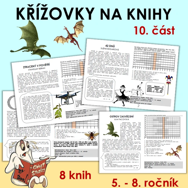 Křížovky na knížky 10. díl (5. - 8. ročník)