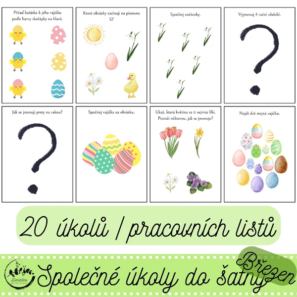 Společné úkoly do šatny BŘEZEN