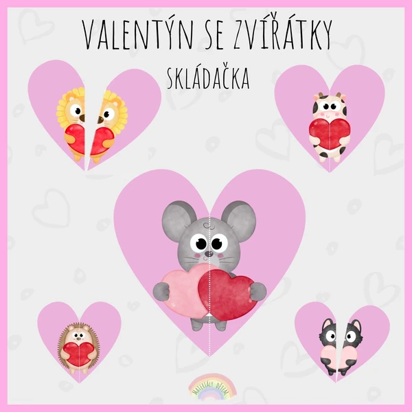 Valentýn a zvířátka, skládačka