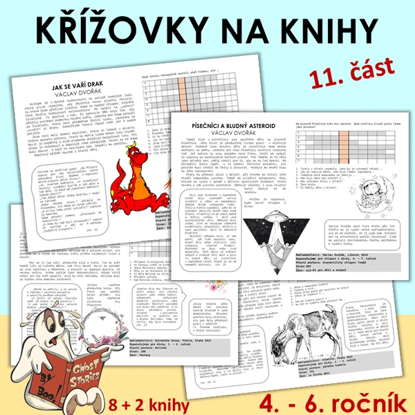 Křížovky na knihy 11. (4. - 6. ročník)