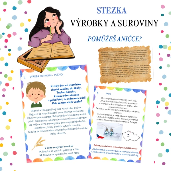 Stezka - výrobky a suroviny