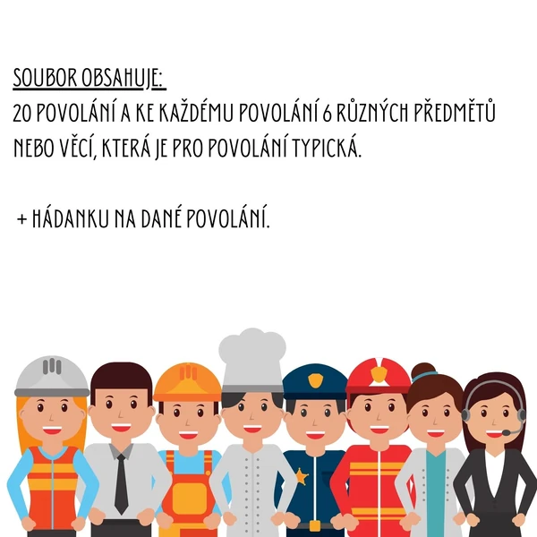 Skládanka "Povolání s hádankou"