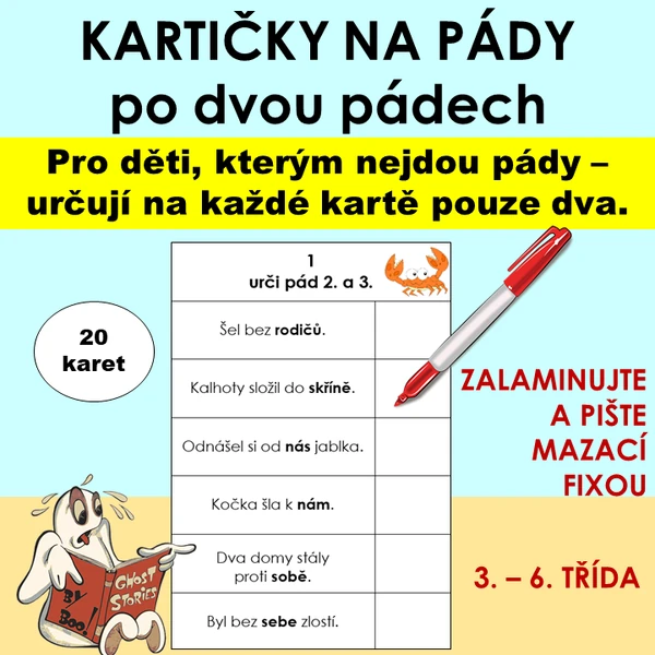 Kartičky na pády - po dvou pádech