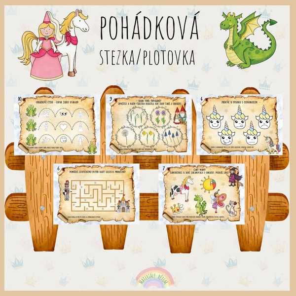 🌟👑Pohádková stezka/plotovka👑🌟