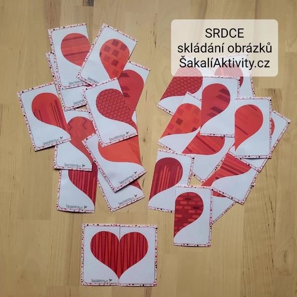 SRDCE - skládání obrázků