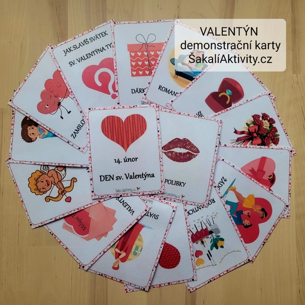 VALENTÝN - demonstrační karty