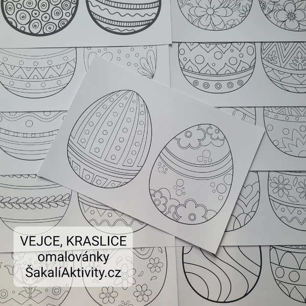 VEJCE, KRASLICE - omalovánky
