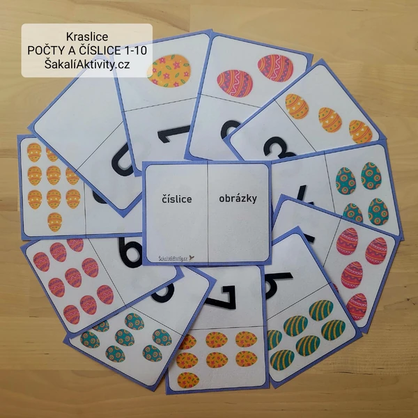 KRASLICE - počty, číslice 1-10