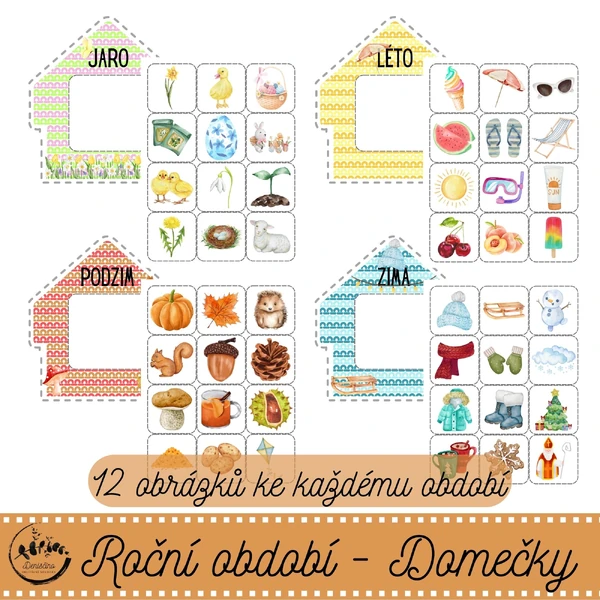 Roční období - Domečky