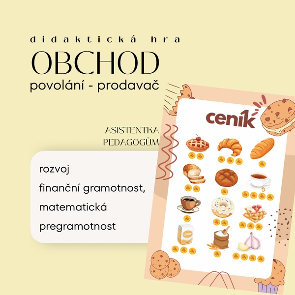 Povolání prodavač - didaktická hra